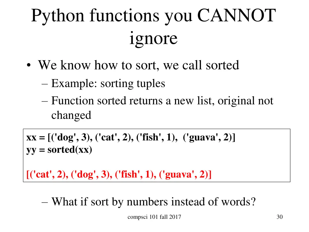 python functions you cannot ignore