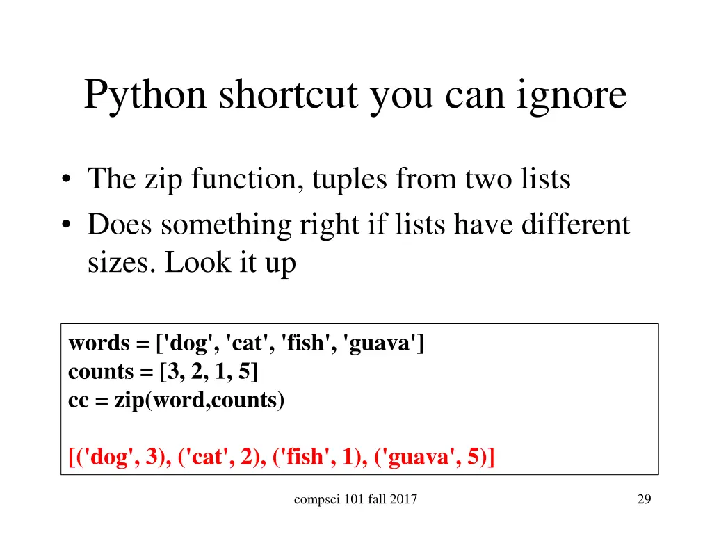 python shortcut you can ignore