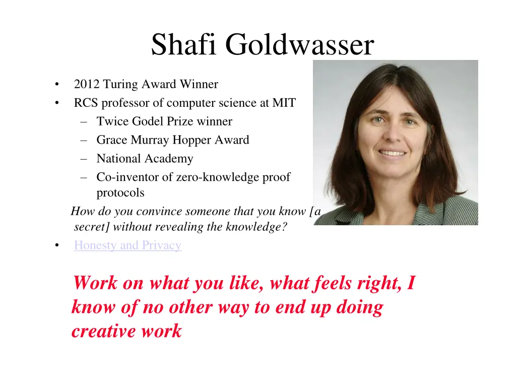 shafi goldwasser