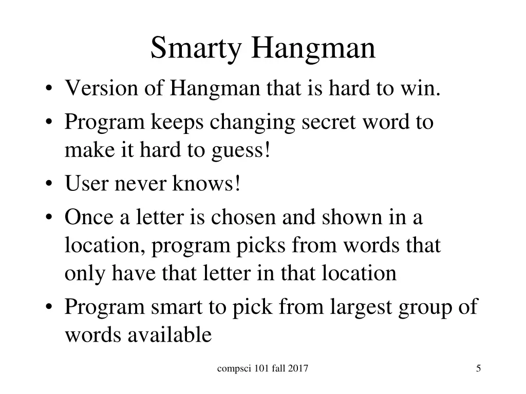 smarty hangman version of hangman that is hard