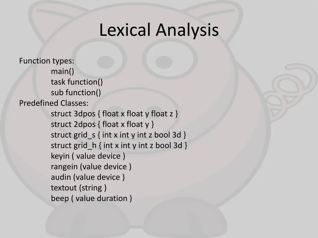 lexical analysis