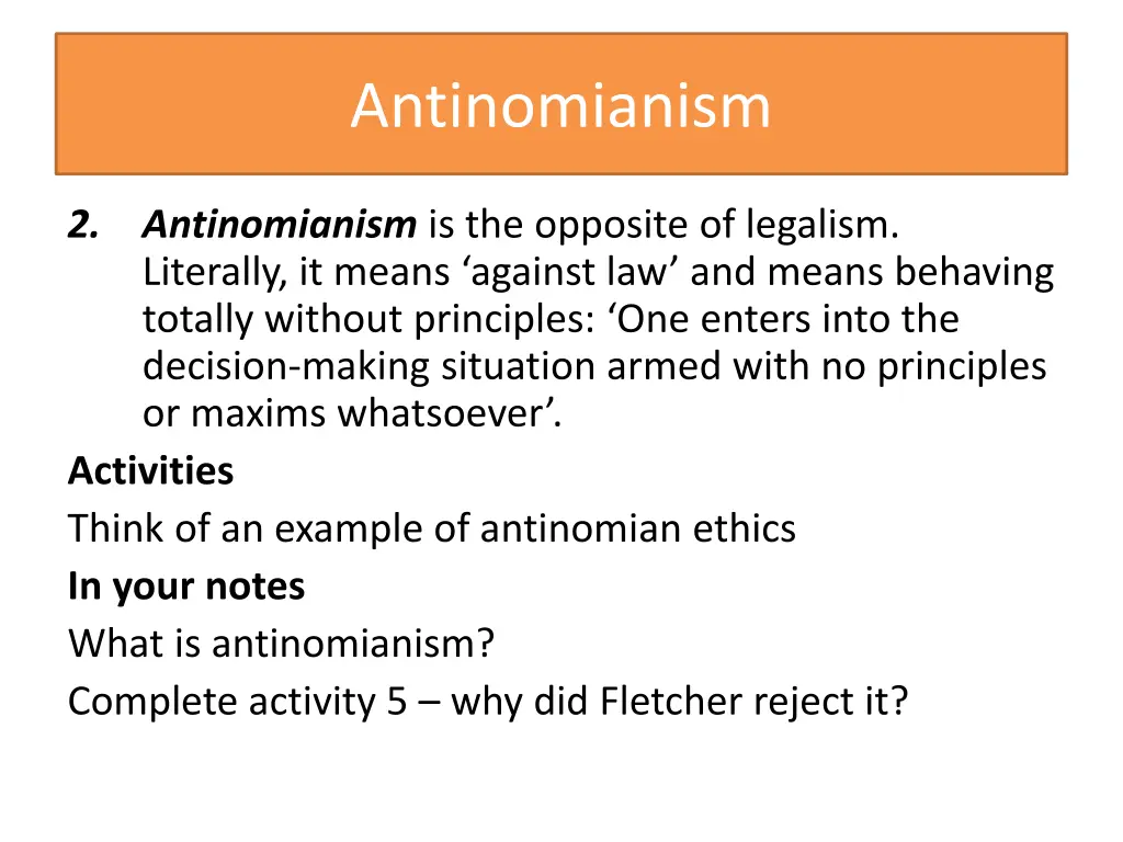 antinomianism