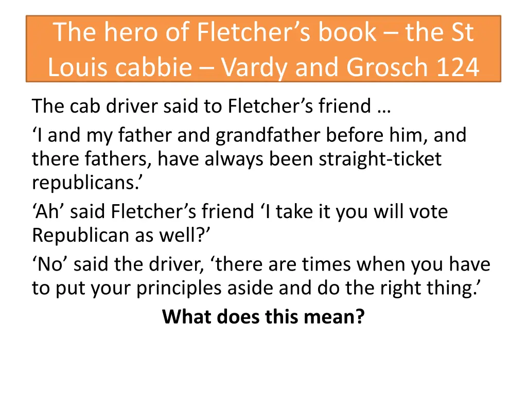 the hero of fletcher s book the st louis cabbie