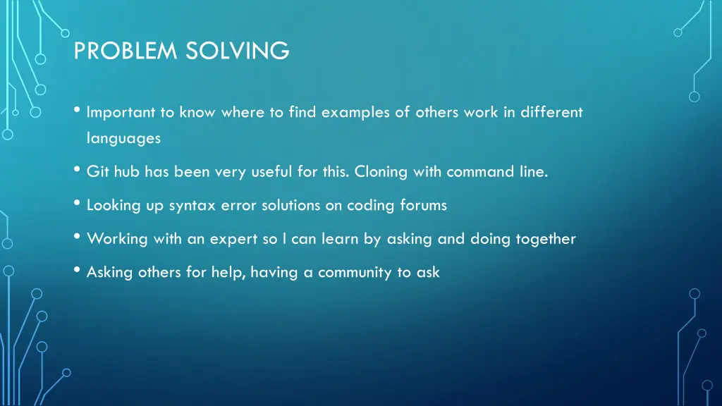 problem solving