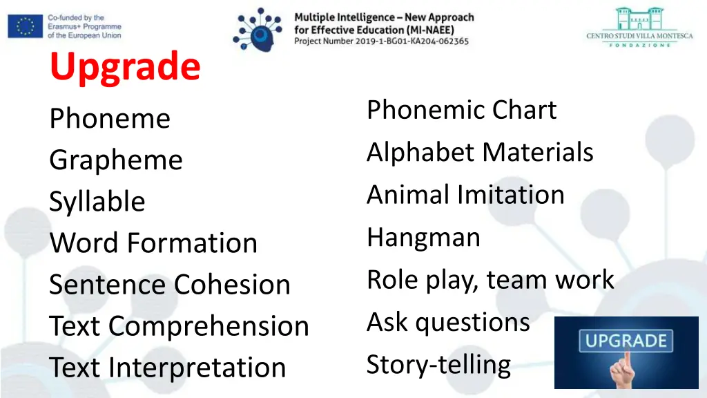 upgrade phoneme grapheme syllable word formation