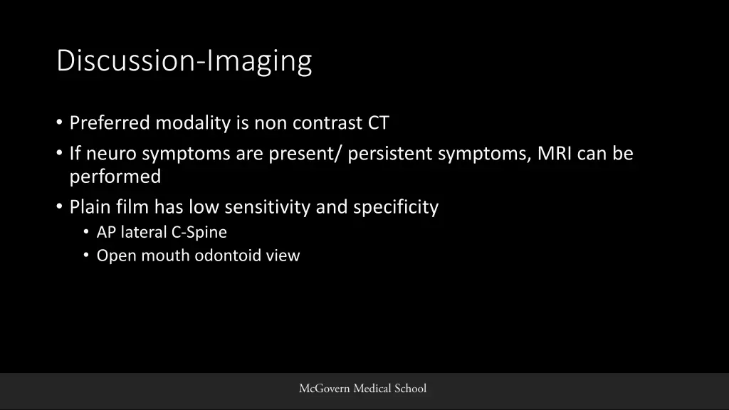 discussion imaging