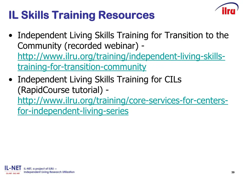 il skills training resources il skills training