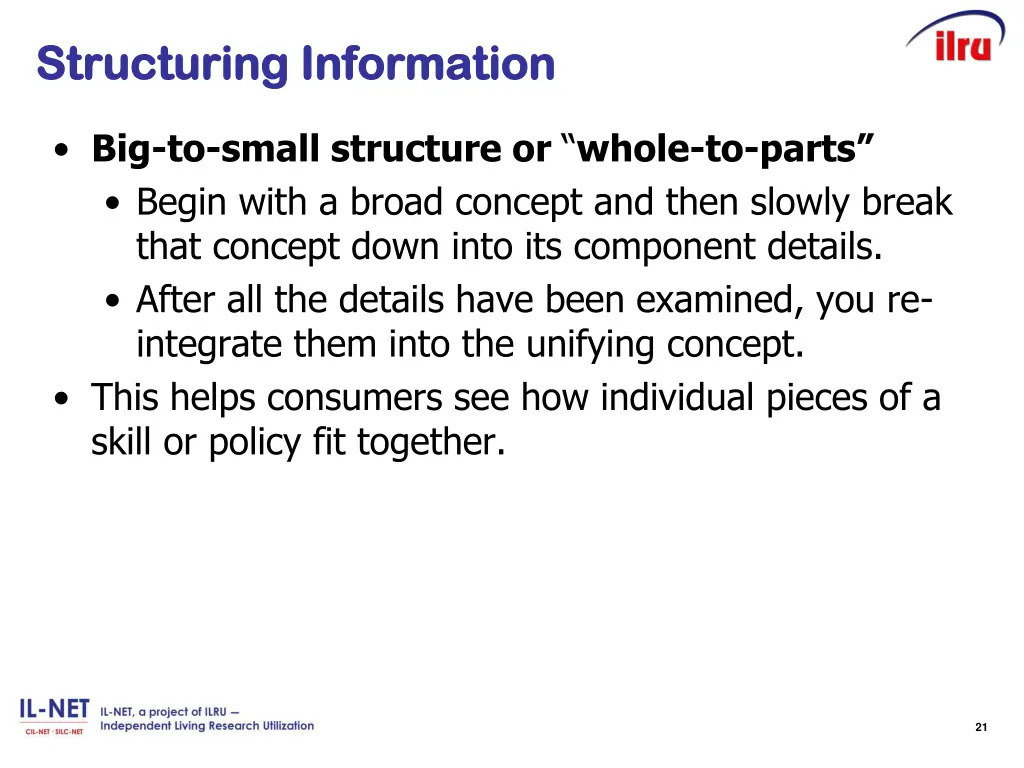 structuring structuring information information