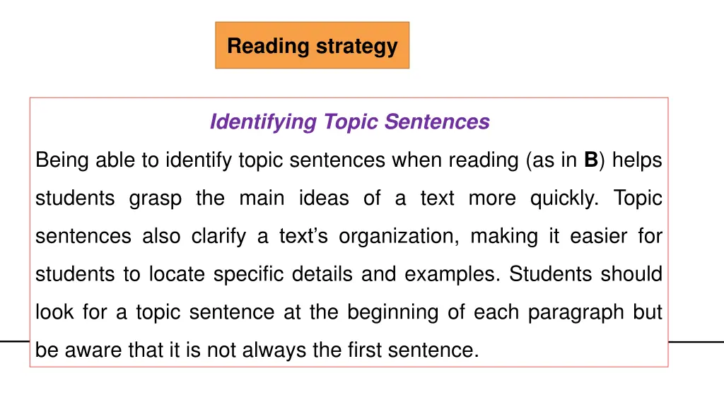 reading strategy