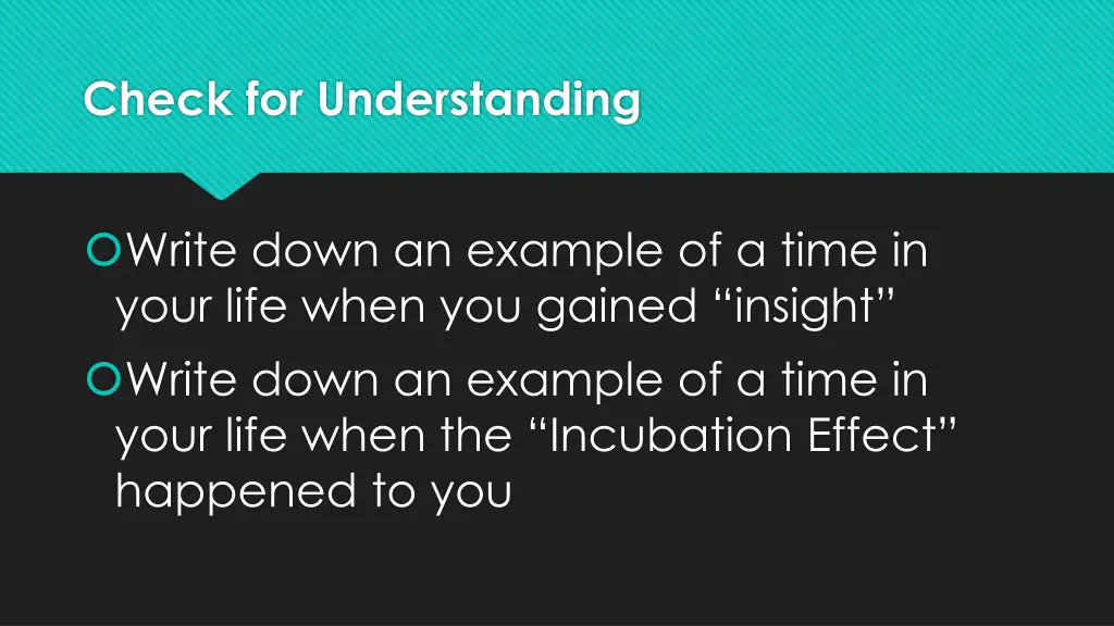 check for understanding 4