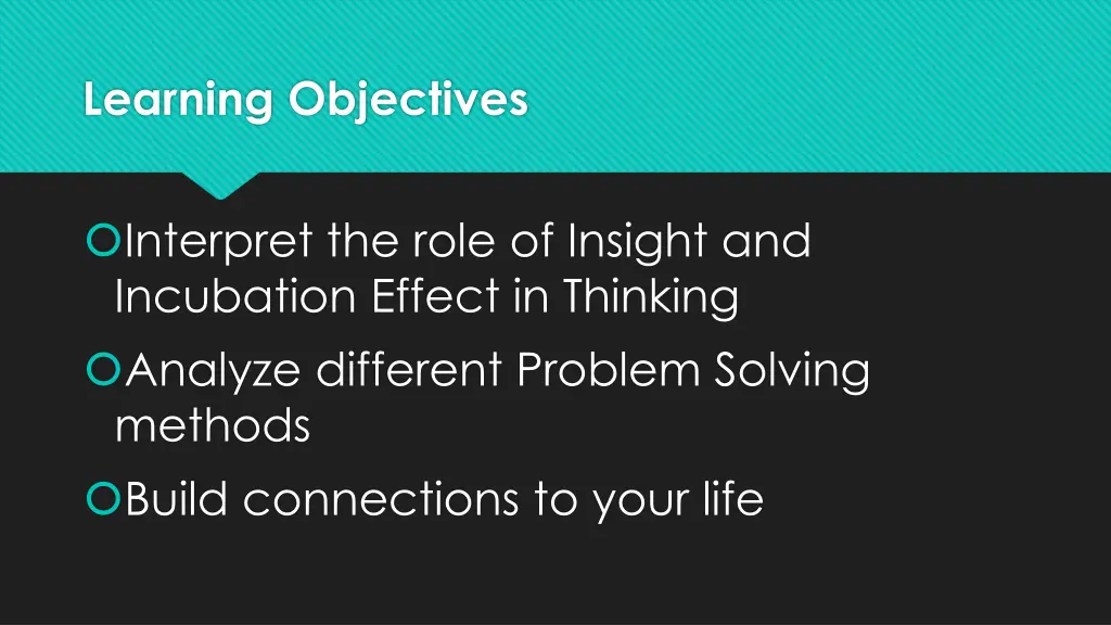 learning objectives 2