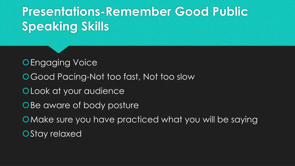 presentations remember good public speaking skills