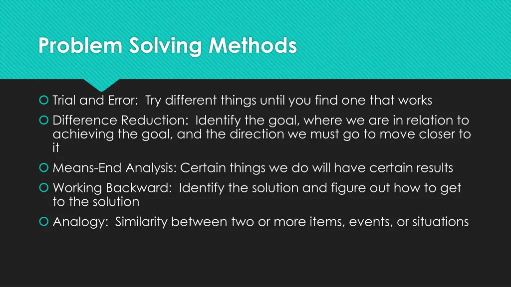 problem solving methods