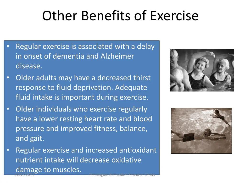 other benefits of exercise