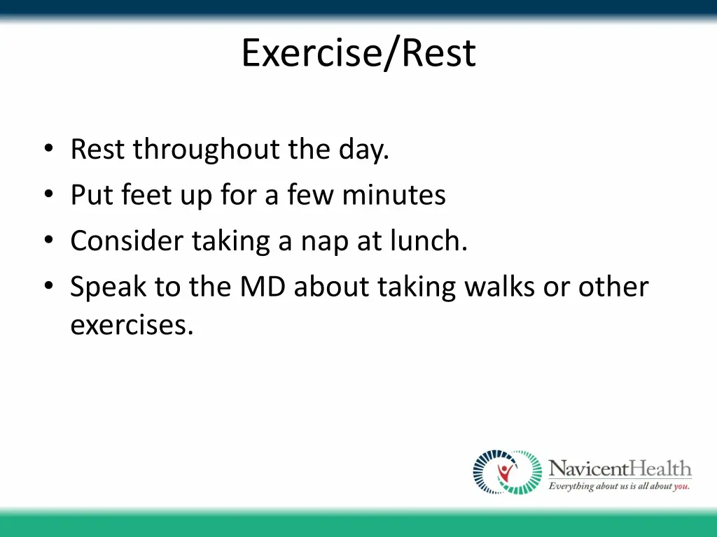 exercise rest