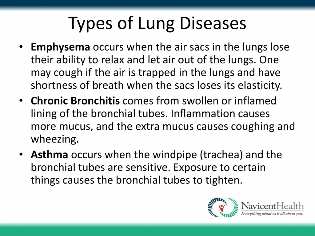 types of lung diseases