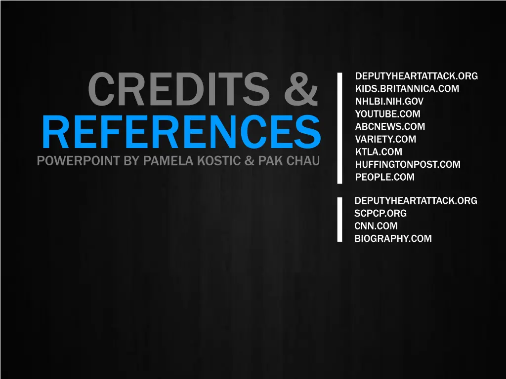 credits references powerpoint by pamela kostic