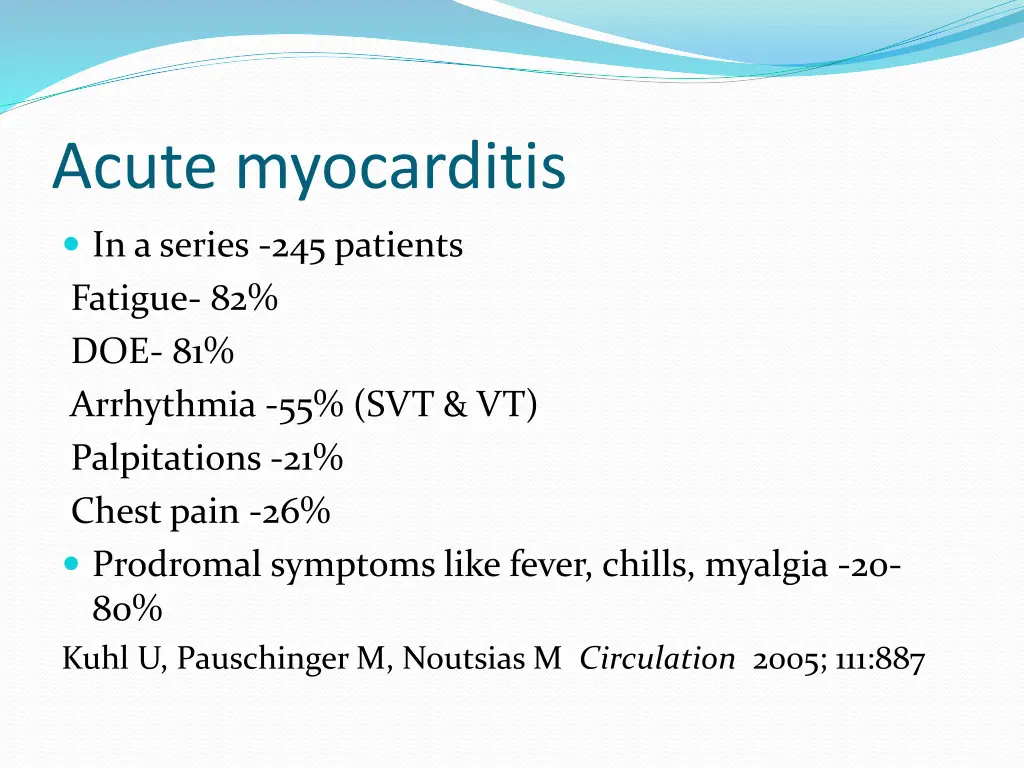 acute myocarditis