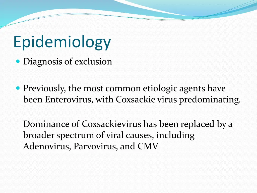 epidemiology