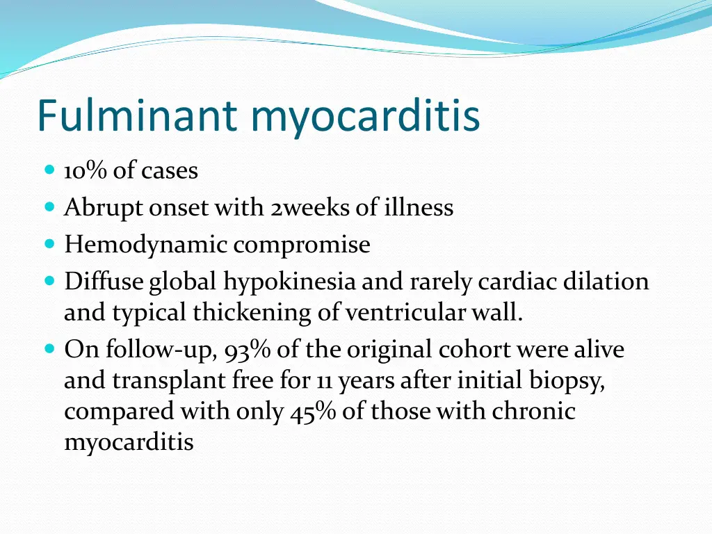 fulminant myocarditis