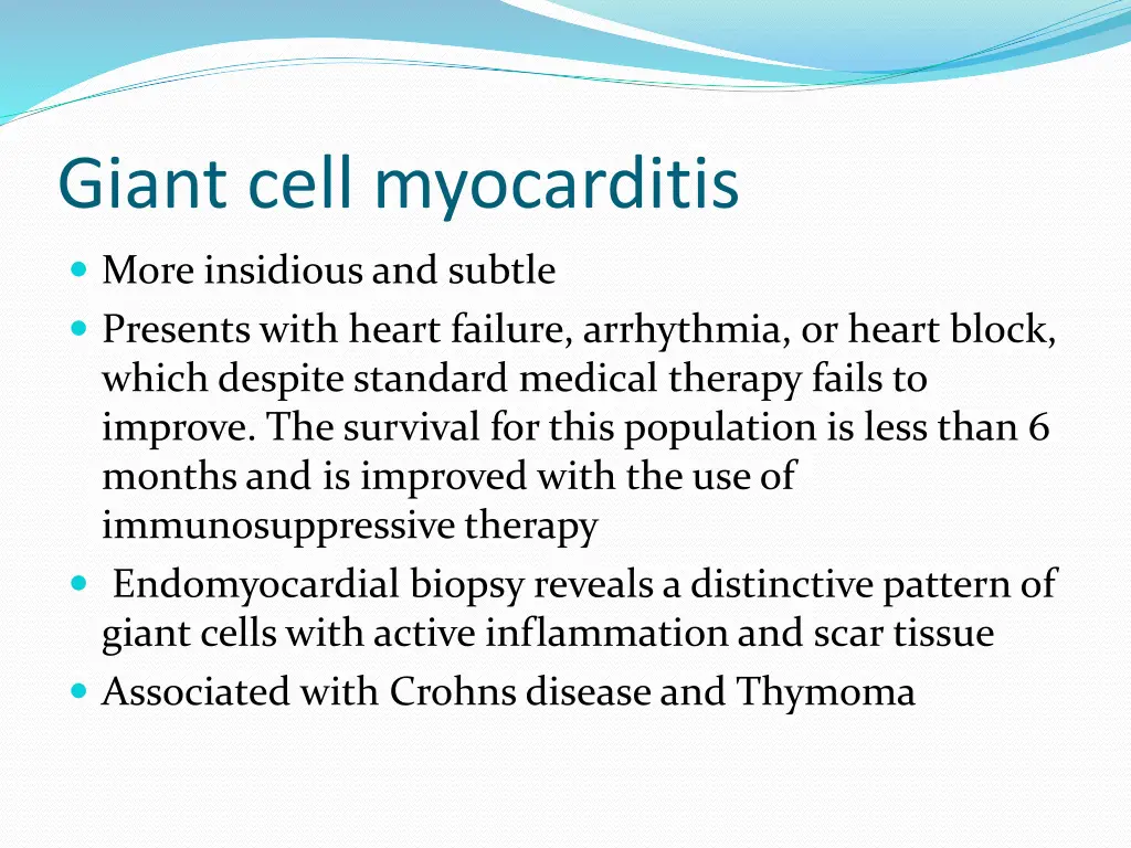 giant cell myocarditis