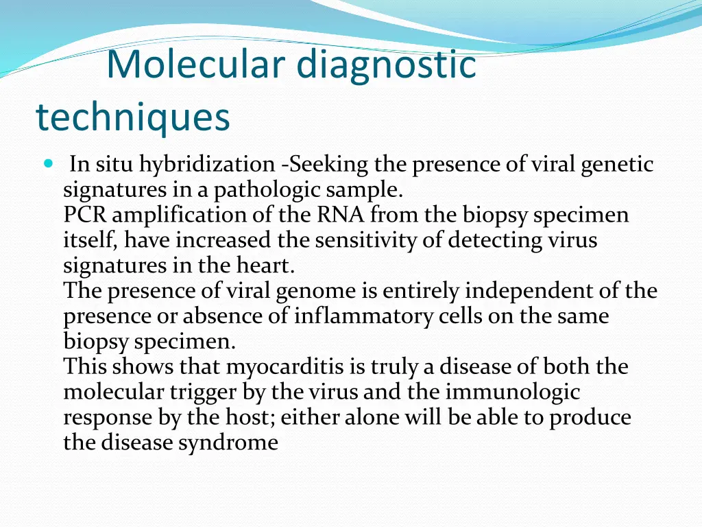 molecular diagnostic techniques