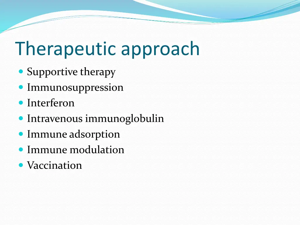 therapeutic approach