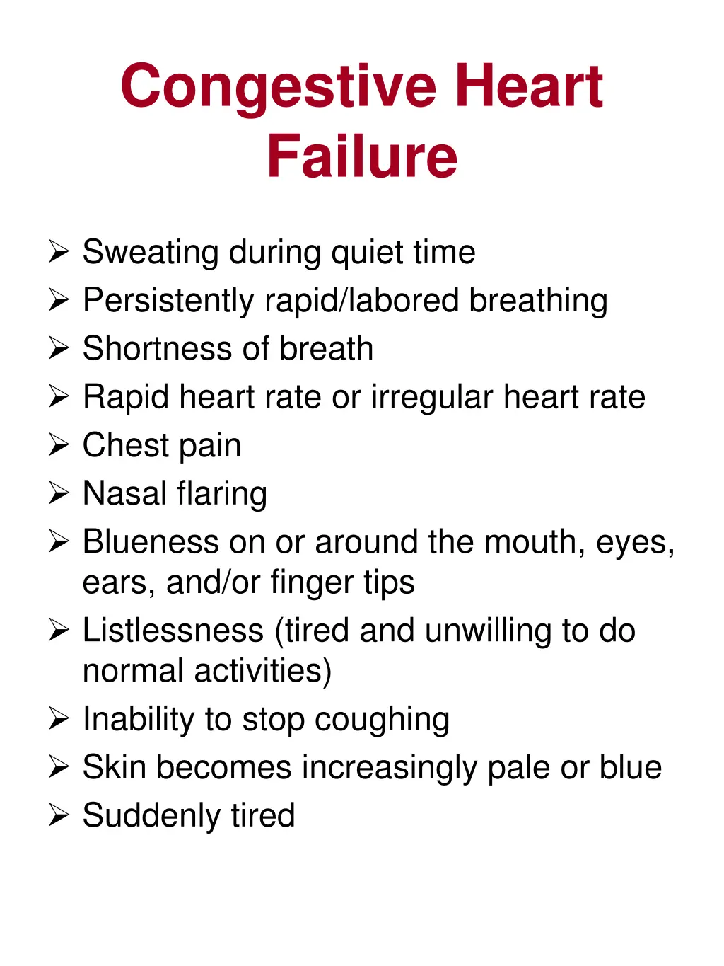 congestive heart failure