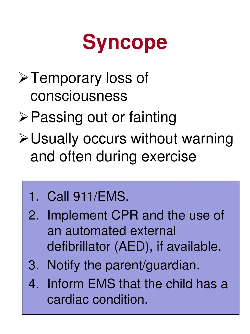 syncope