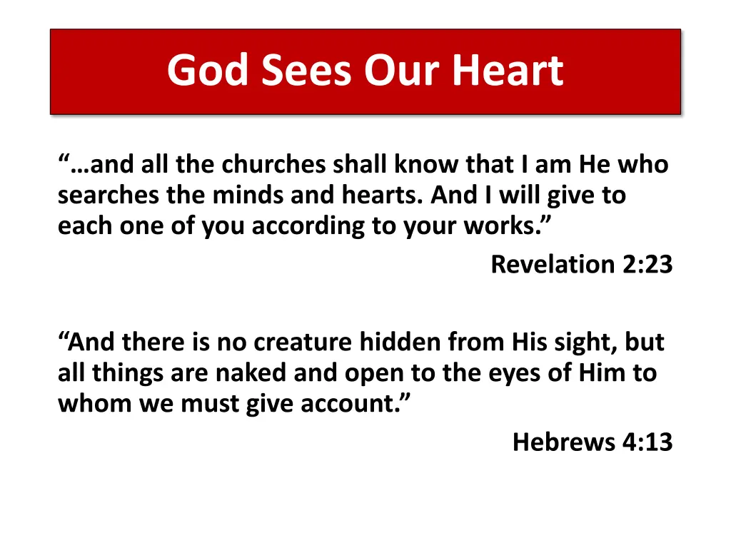 god sees our heart 2