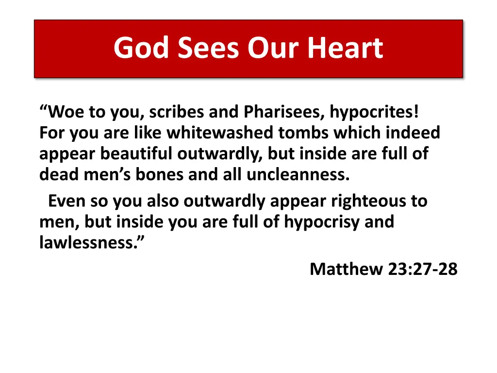 god sees our heart 3