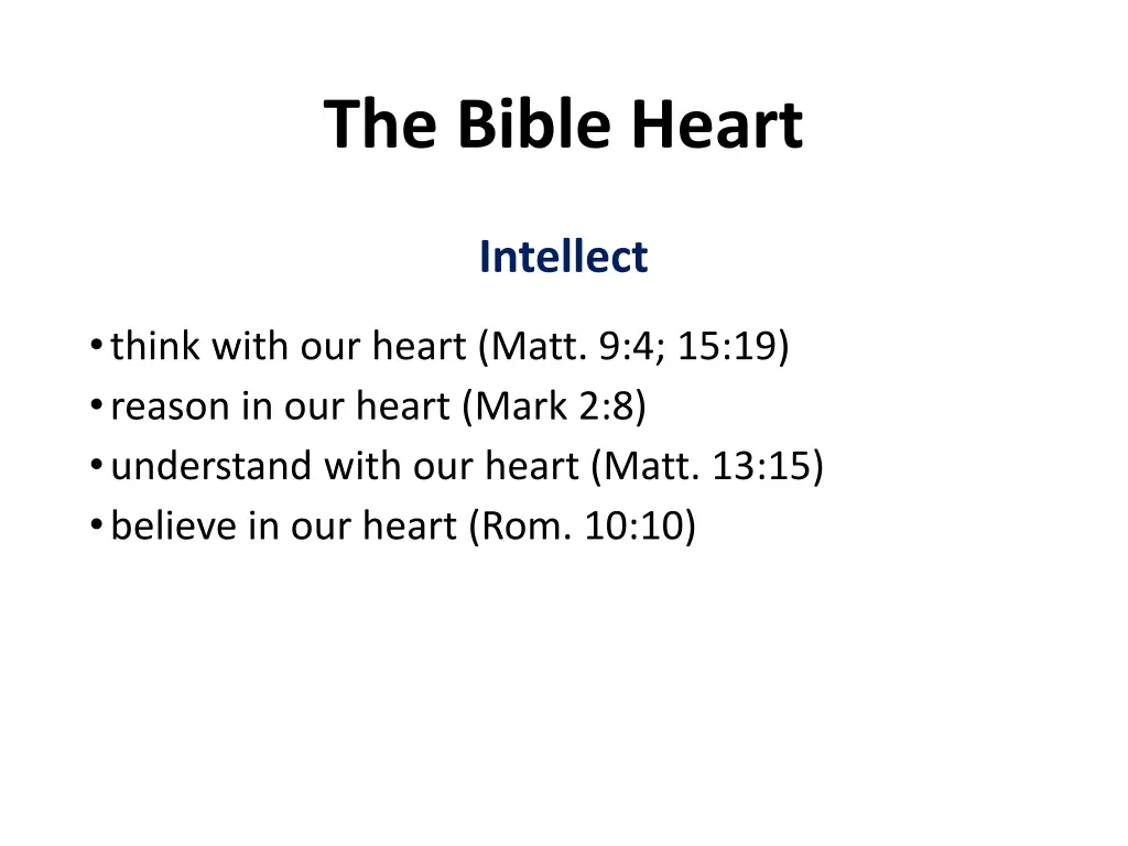 the bible heart 1