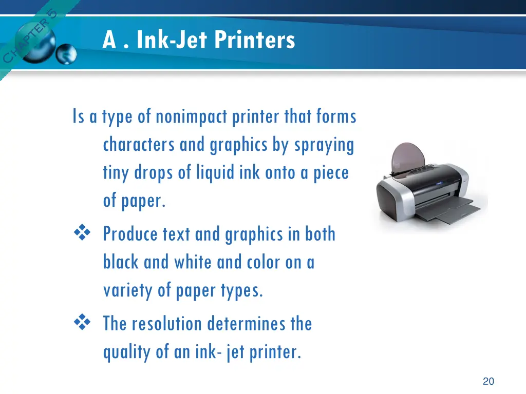 a ink jet printers