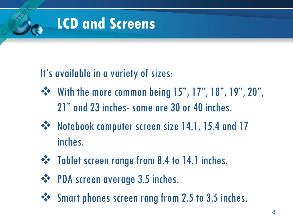 lcd and screens