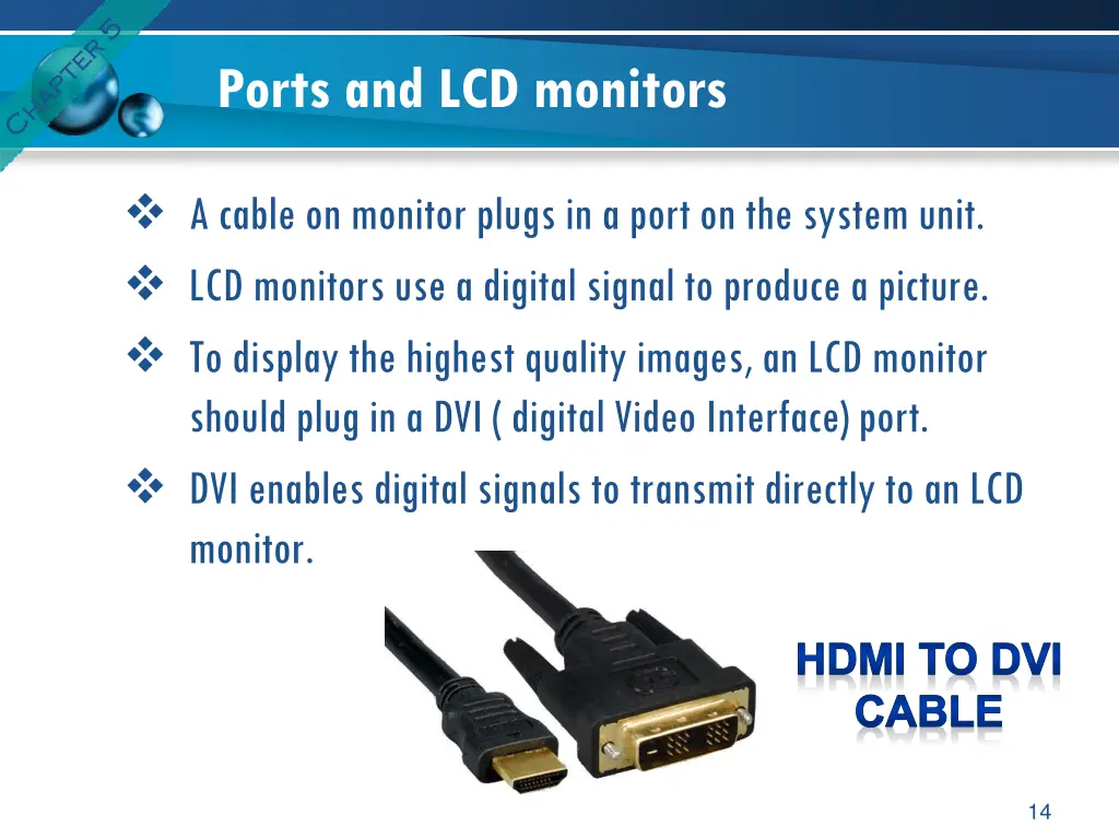 ports and lcd monitors