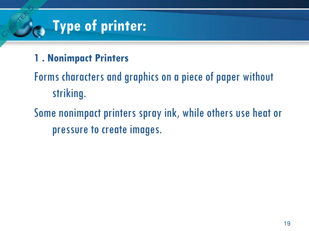 type of printer