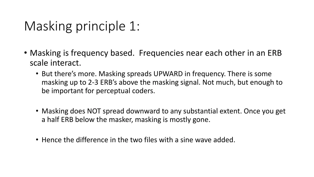 masking principle 1