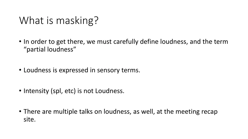 what is masking