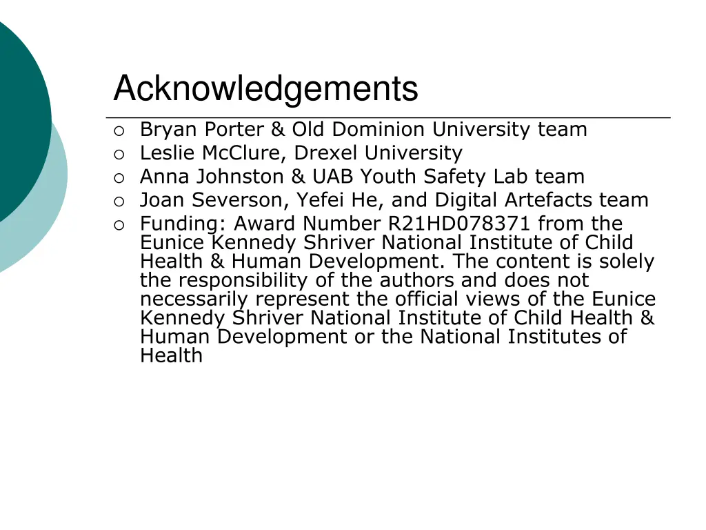 acknowledgements