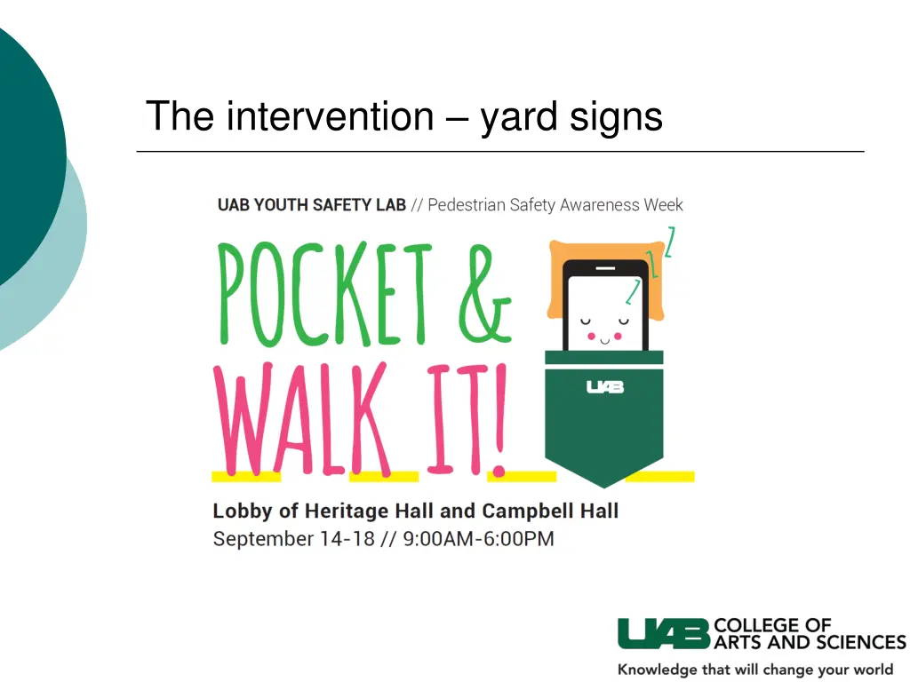 the intervention yard signs