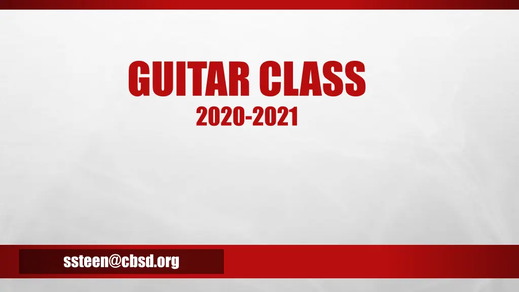 guitar class 2020 2021