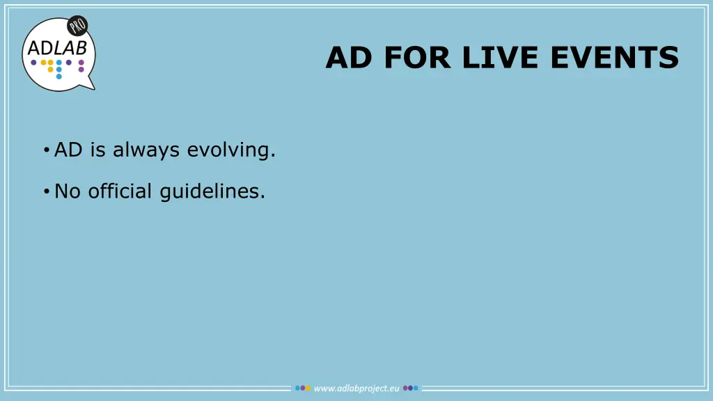 ad for live events