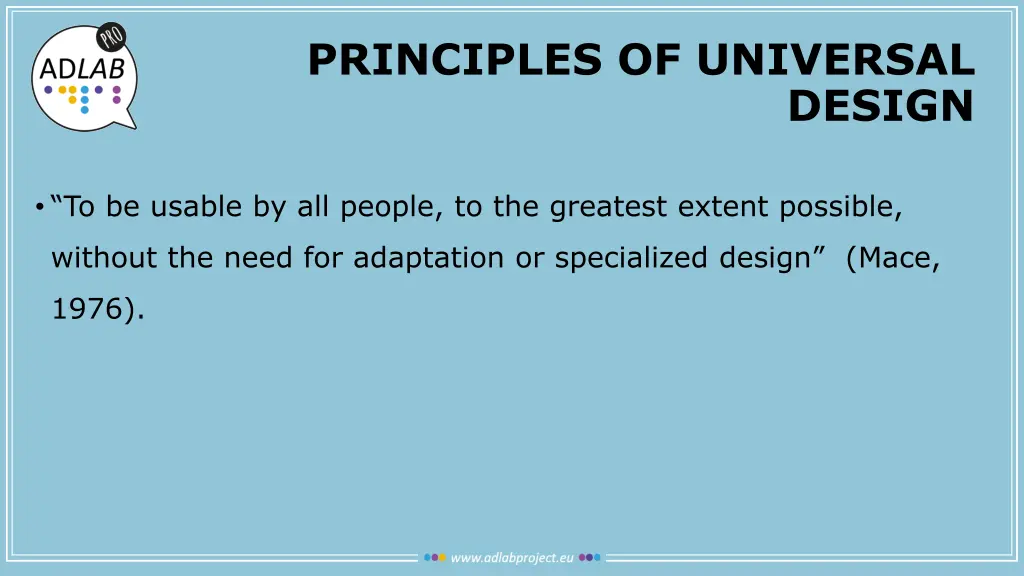 principles of universal