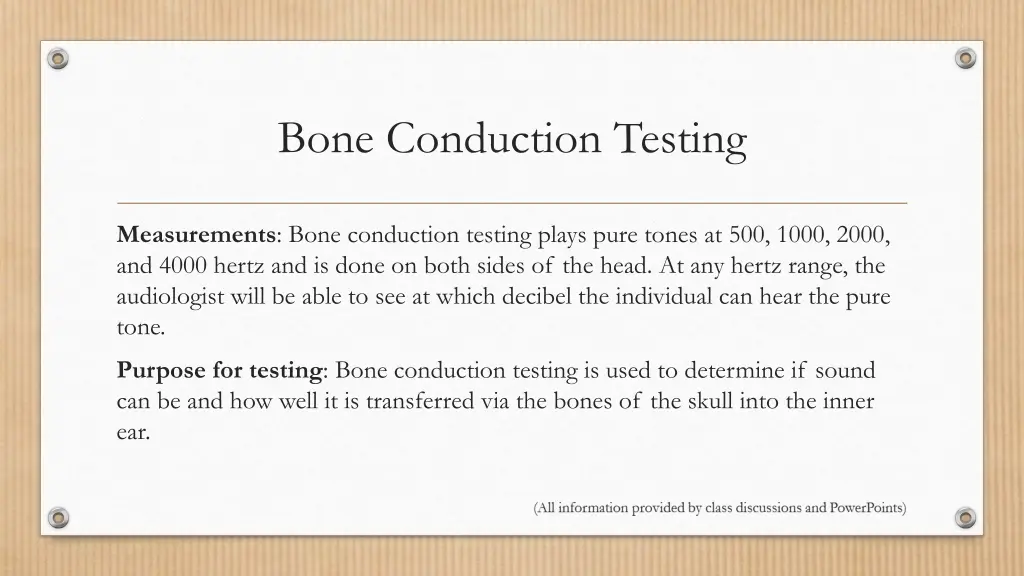 bone conduction testing 1