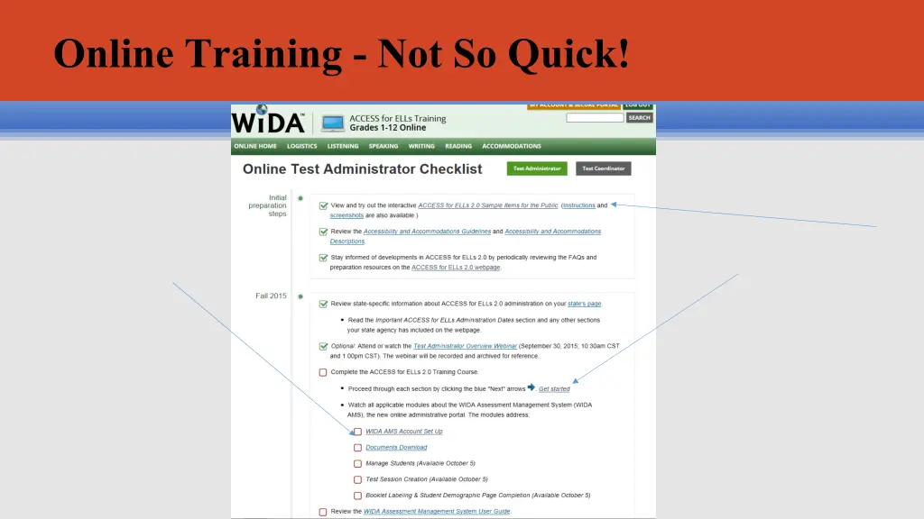 online training not so quick