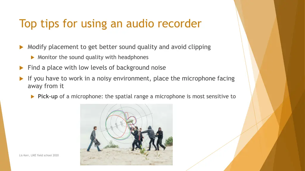 top tips for using an audio recorder 1