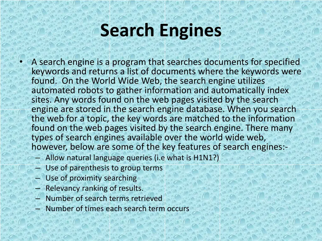 search engines