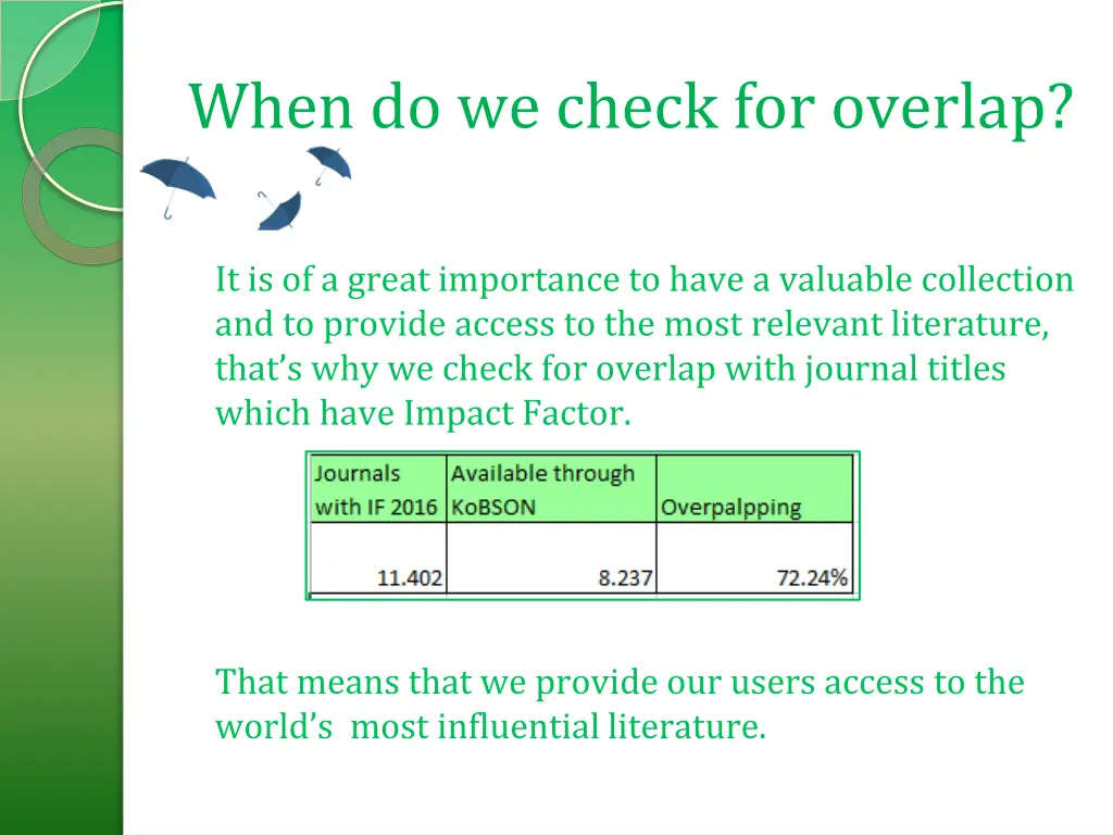 when do we check for overlap 3