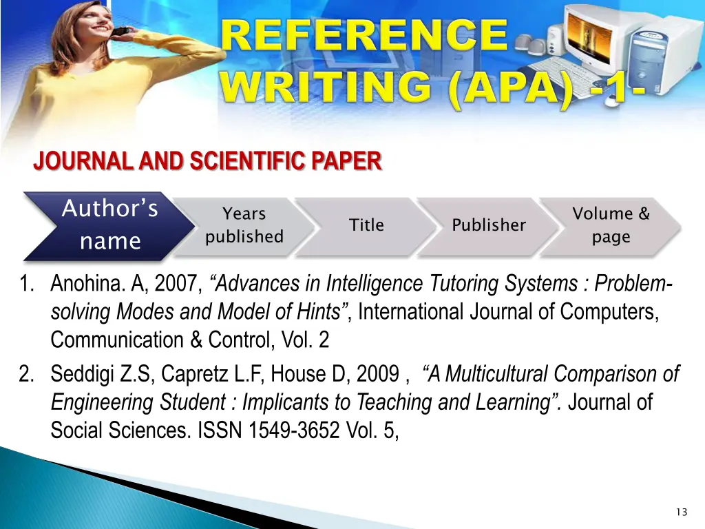 journal and scientific paper