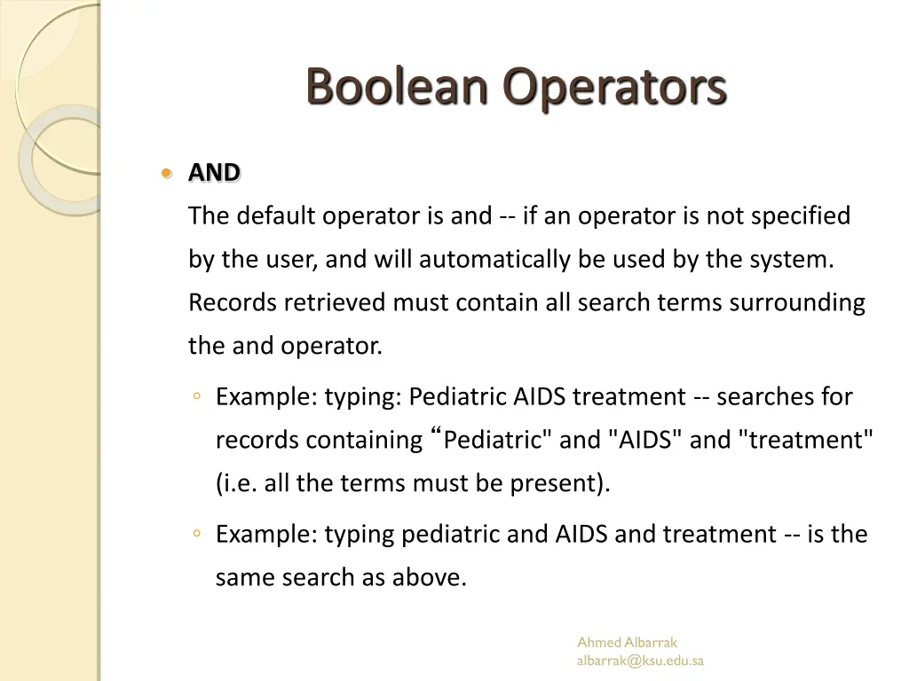 boolean operators 1